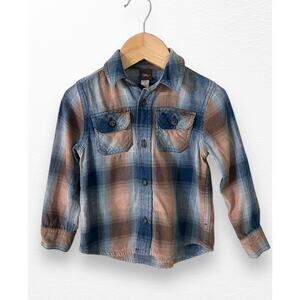 Tea Collection Flannel Shirt, Size 3